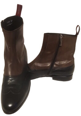 Alberto Guardiani Authentic Italy Men's Brown /Black Leather Shoes Size US 11